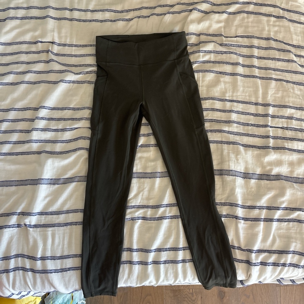 Lululemon Athletica Olive Green Leggings